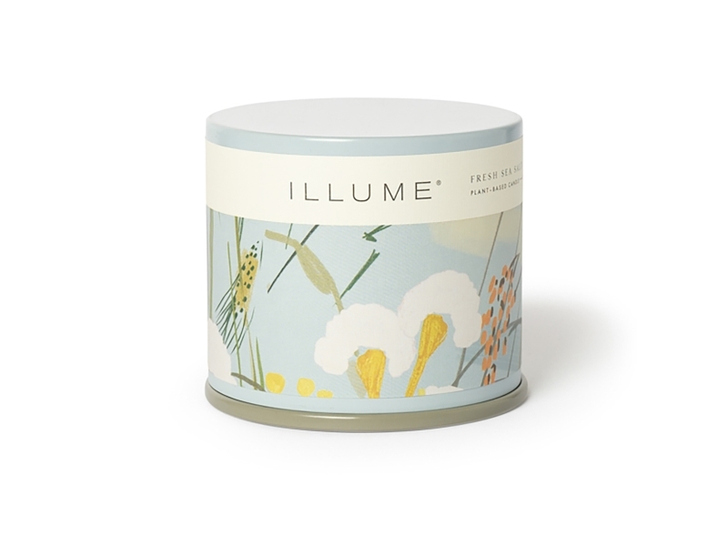 Illume Fresh Sea Salt Vanity Tin Duftkerze, Blau,