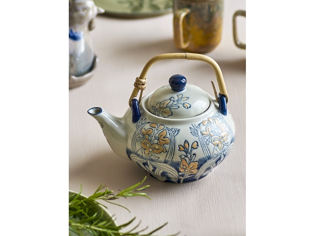 CREATIVE COLLECTION Myah teekannu teesiivilällä, monivärinen, kivitavaraa