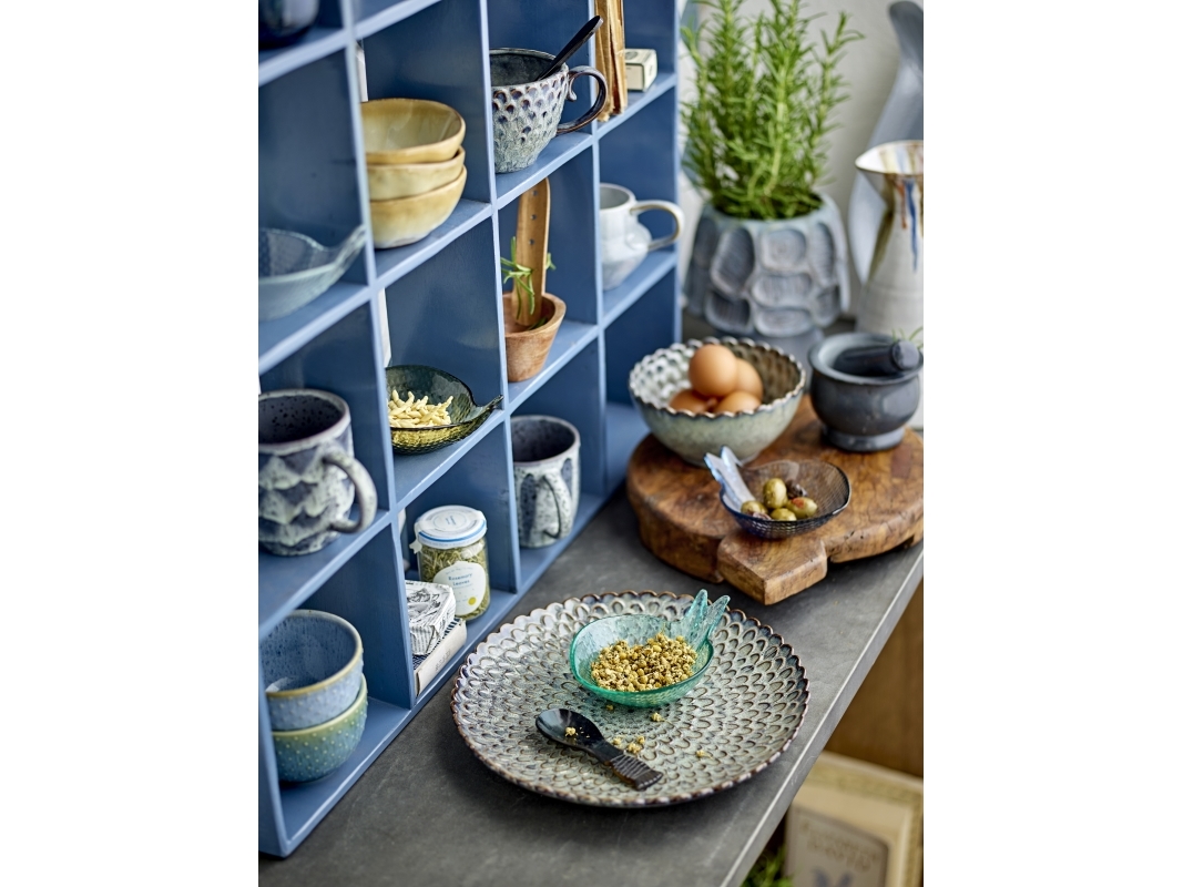 CREATIVE COLLECTION Bekka-hylly, sininen, kierrätyspuu