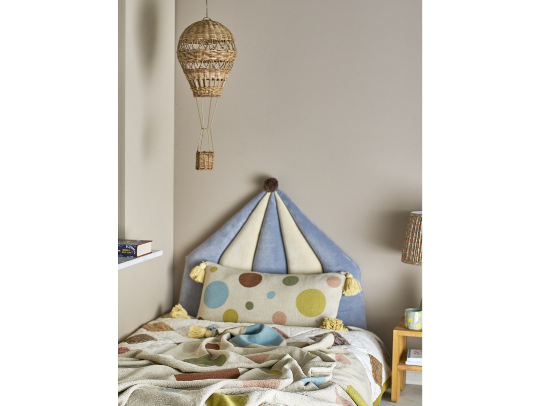 Bloomingville - Clennie Plaid, Natur, Genanvendt Bomuld, L160xW130 cm