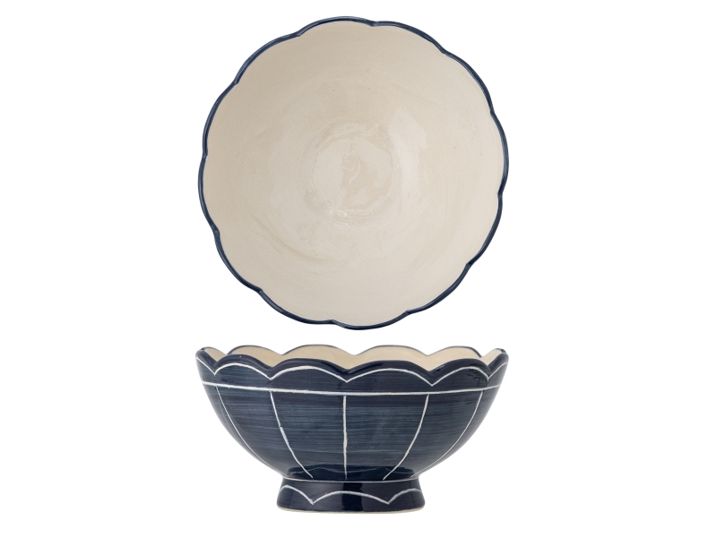 BLOOMINGVILLE Caliam Skål, Blå, Stentøj | Baby & barn - Inredning - Skålar | GameStuff