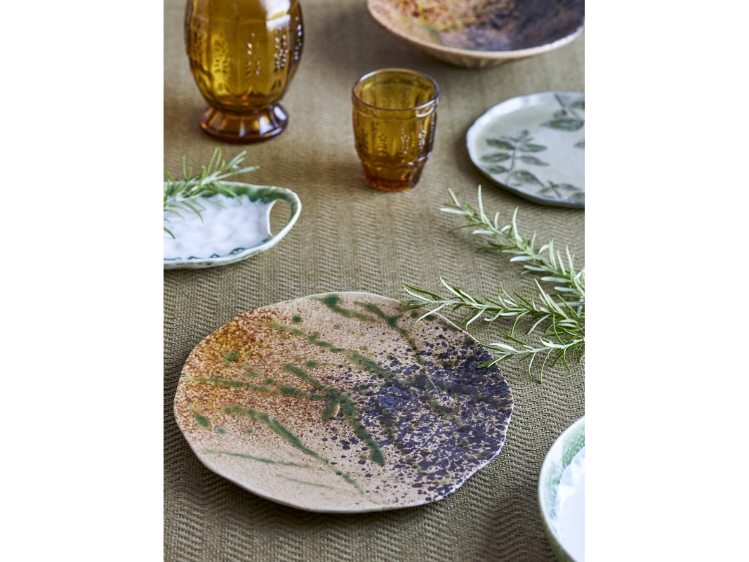 CREATIVE COLLECTION Larken tallrik, multicolor, stengods