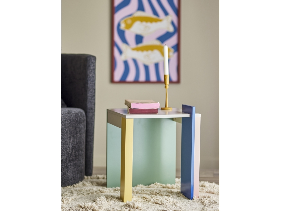 BLOOMINGVILLE Banjo-sivupöytä, monivärinen, FSC®100%, MDF-levyjä
