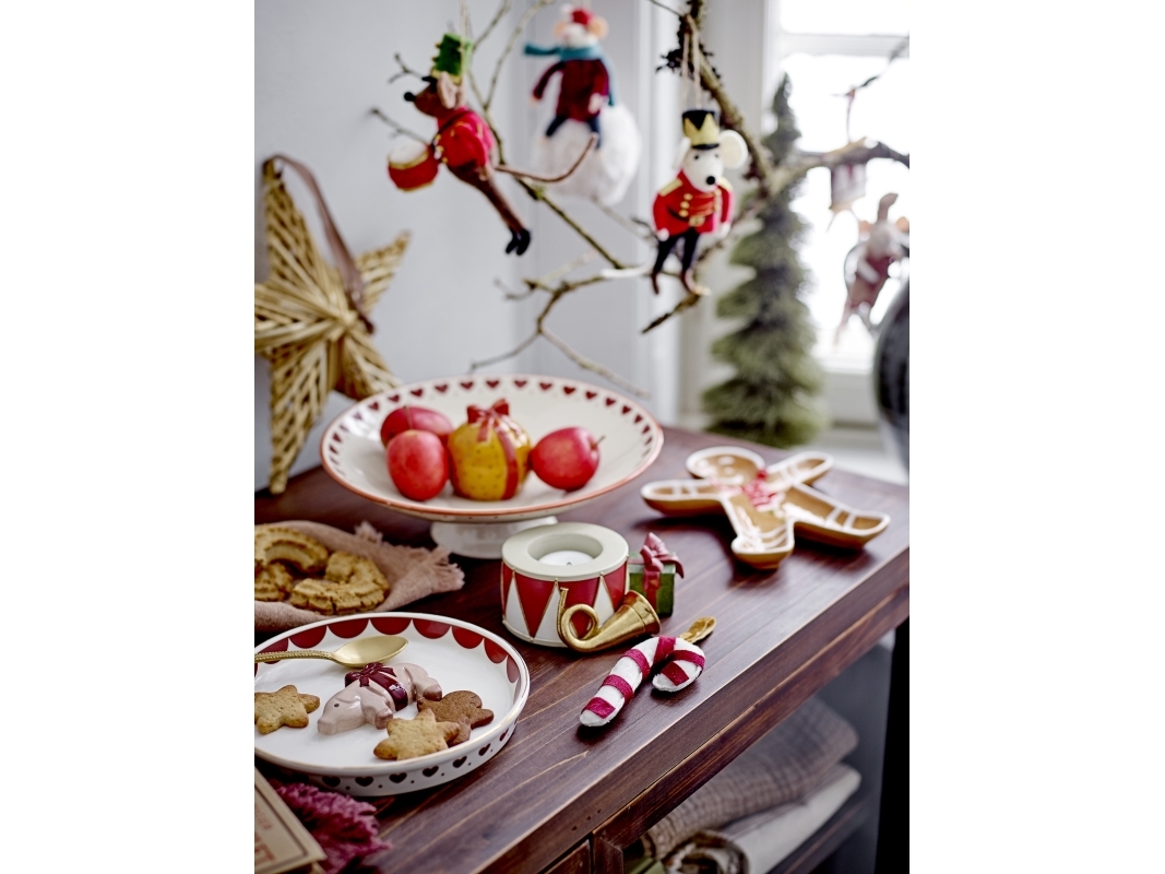 Bloomingville - Ginnie Serveringsfad, Brun, Keramik, L18xH2xW16 cm