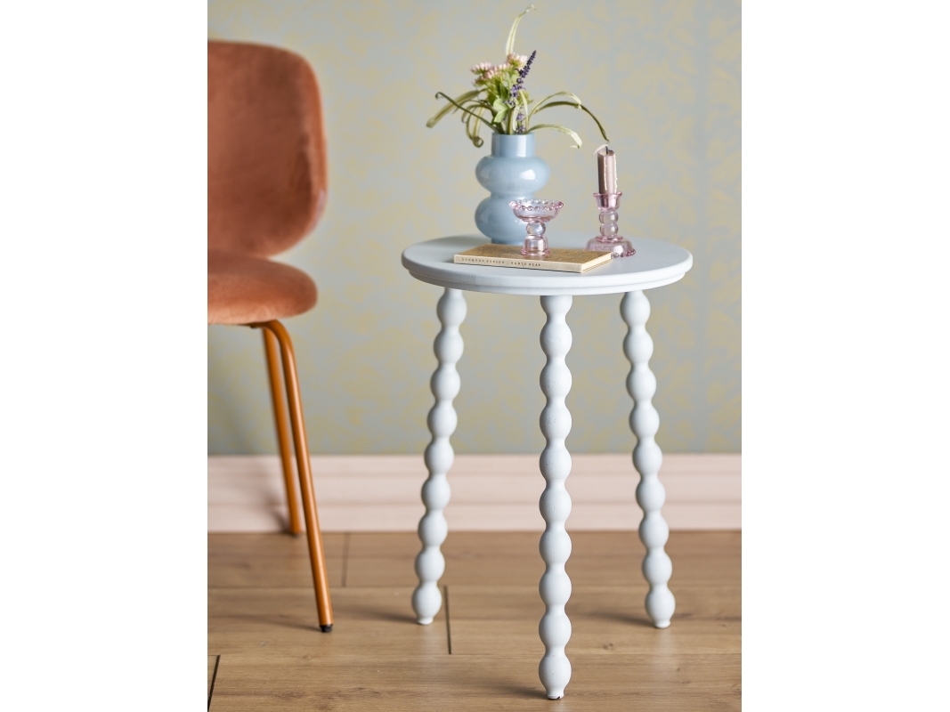 Bloomingville Sidebord - Salino - Blå - Fyrretræ - 41x53,5 Cm