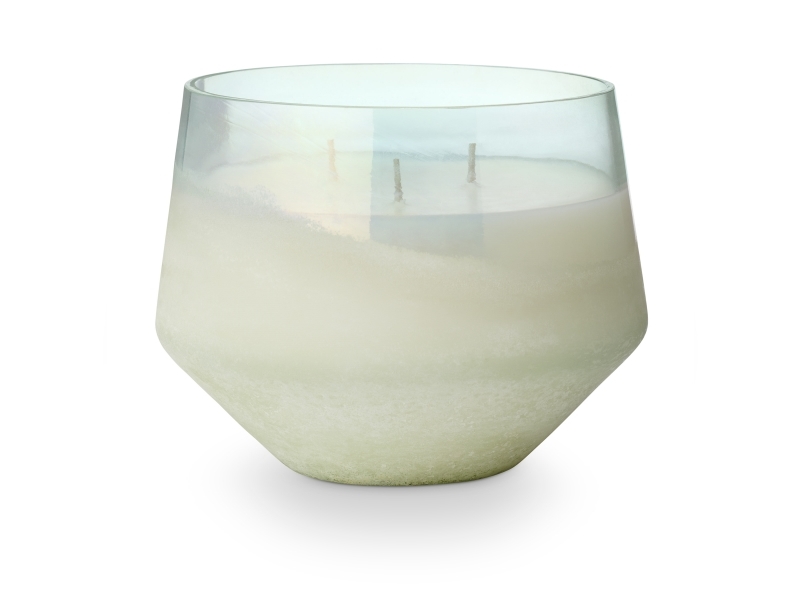 Illume Fresh Sea Salt Baltic Glas Duftlys, Blå,