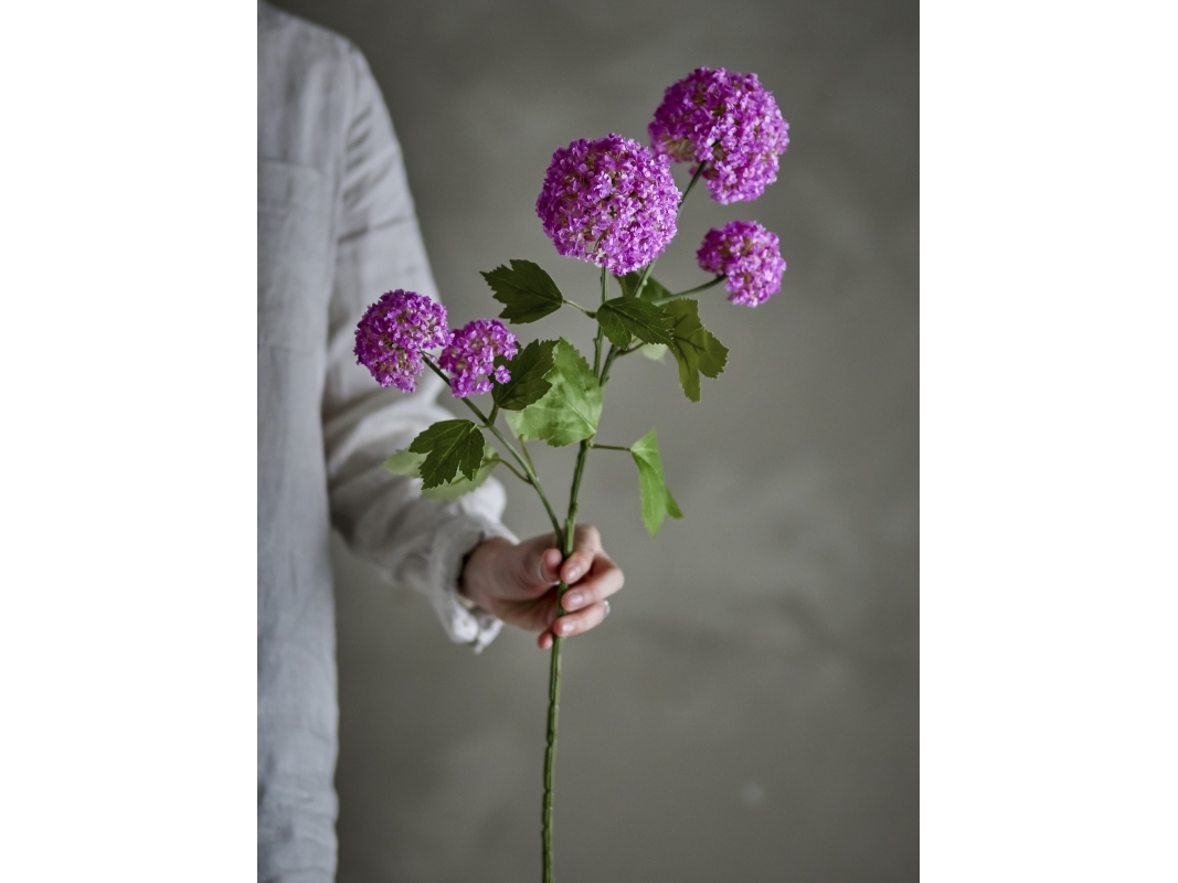 BLOOMINGVILLE Snowball Stilk, Lilla, Kunstige Blomster