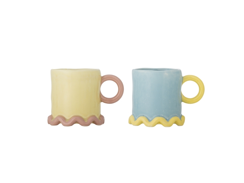 Bloomingville Polly Becher, Bunt, Steingut
