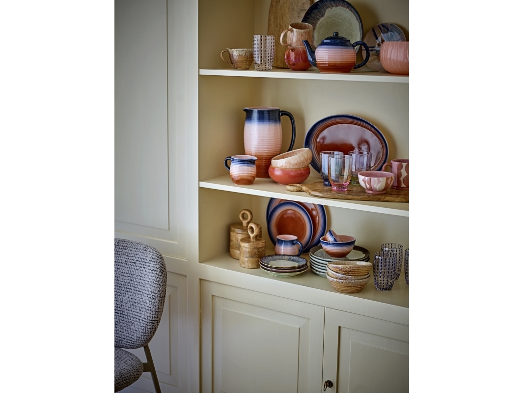 Bloomingville - Tatum Skål, Multifarvet, Stentøj, D12xH6 cm, Set of 4