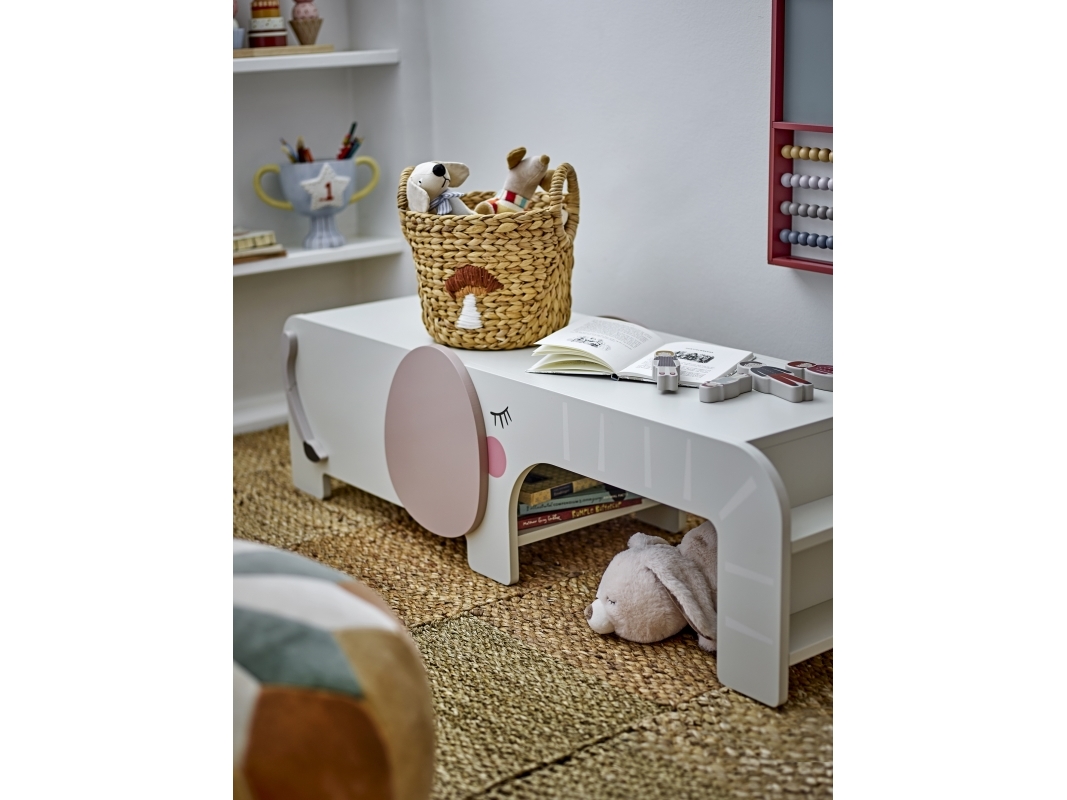 BLOOMINGVILLE MINI Ferdinand børnebænk, m. opbevaring - grå FSC ®100%, MDF (L110xH32xB36)