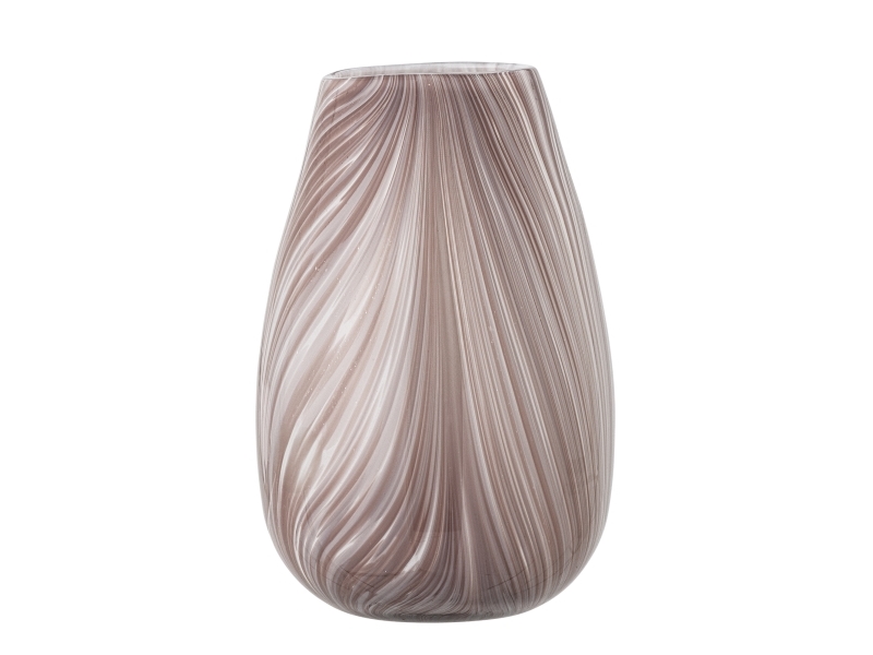 Bloomingville Ennis Vase, Rosa, Glas