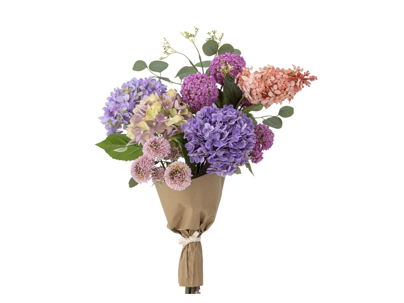 Bloomingville Edge Buket, Lilla, Kunstige Blomster