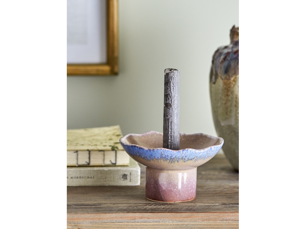 Bloomingville CREATIVE COLLECTION Cloe ljusstake, multicolour, stengods | Bostäder - Inredning - Ljusstakar | GameStuff