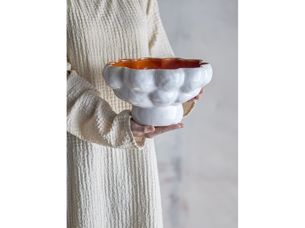 BLOOMINGVILLE Valkyrie Skål, Hvid, Stentøj | Baby & barn - Inredning - Skålar | GameStuff