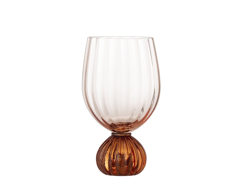 Bloomingville Taurin Weinglas, Rose, Glas
