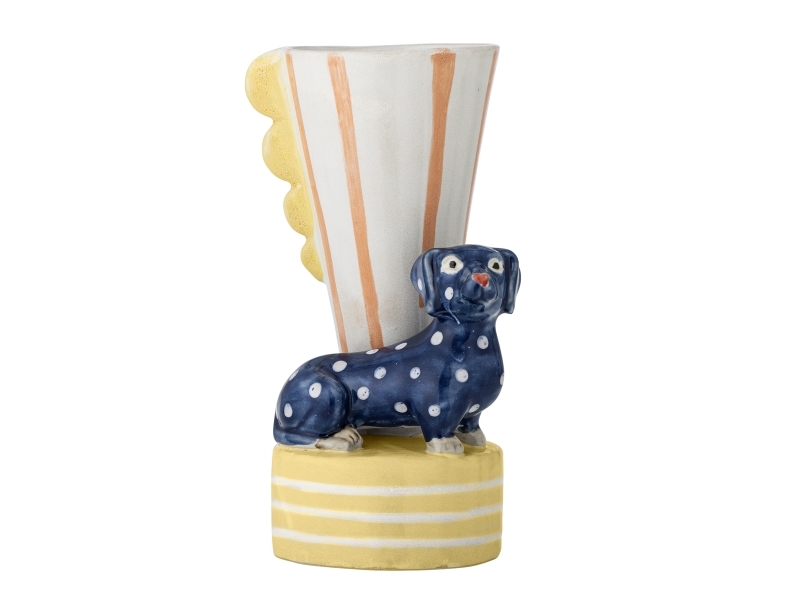 Bloomingville Dachsy Vase, Bunt, Steingut