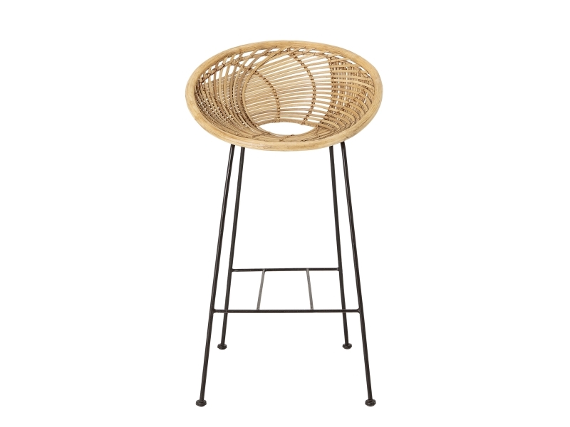 Bloomingville Yonne Barstuhl, Natur, Rattan