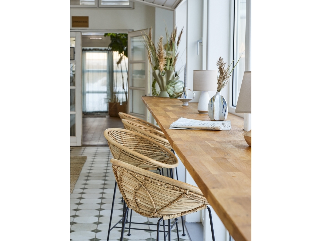 Bloomingville Yonne Barstol, Natur, Rattan