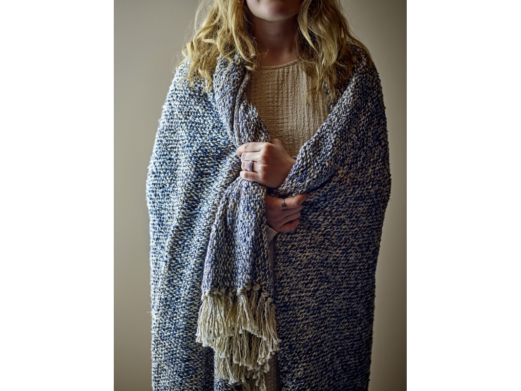 CREATIVE COLLECTION Ocean Plaid - blå - polyester | Bostäder - Hemtextil - Mattor & mattor | GameStuff