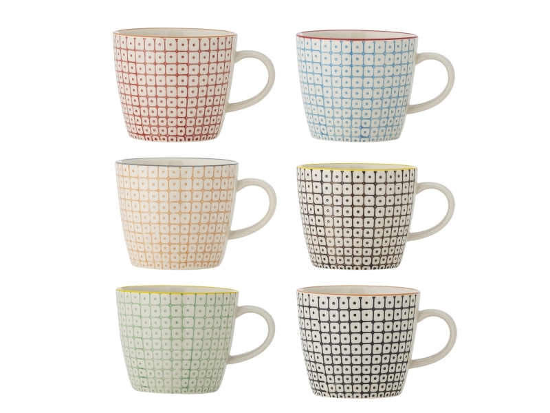 Bloomingville Carla Becher, Bunt, Steingut