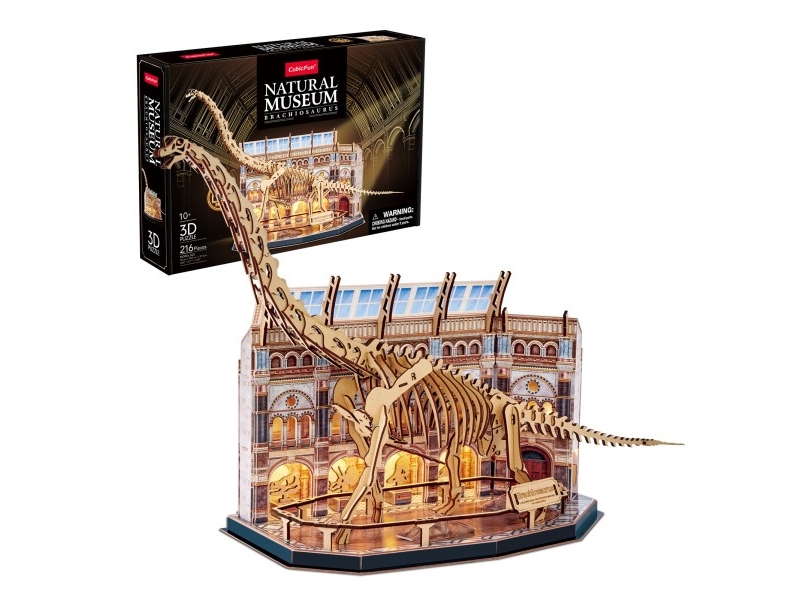 Dante Cubic Fun 3D-Puzzle Led Natmus.Brachiozaur 05447