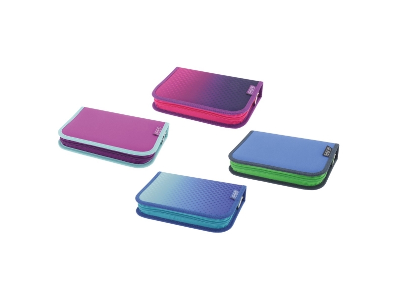 Herlitz 11438496, Weiches Federmäppchen, Polyester, Gemischte Farben, Einfarbig, Drinnen, Junge/Mädchen