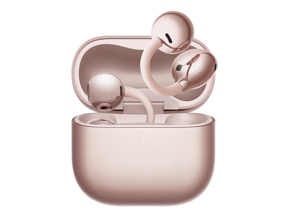 Huawei FreeClip 2 - True wireless-hodetelefoner med mikrofon - åpent øre - clip-on - Bluetooth - rosagull