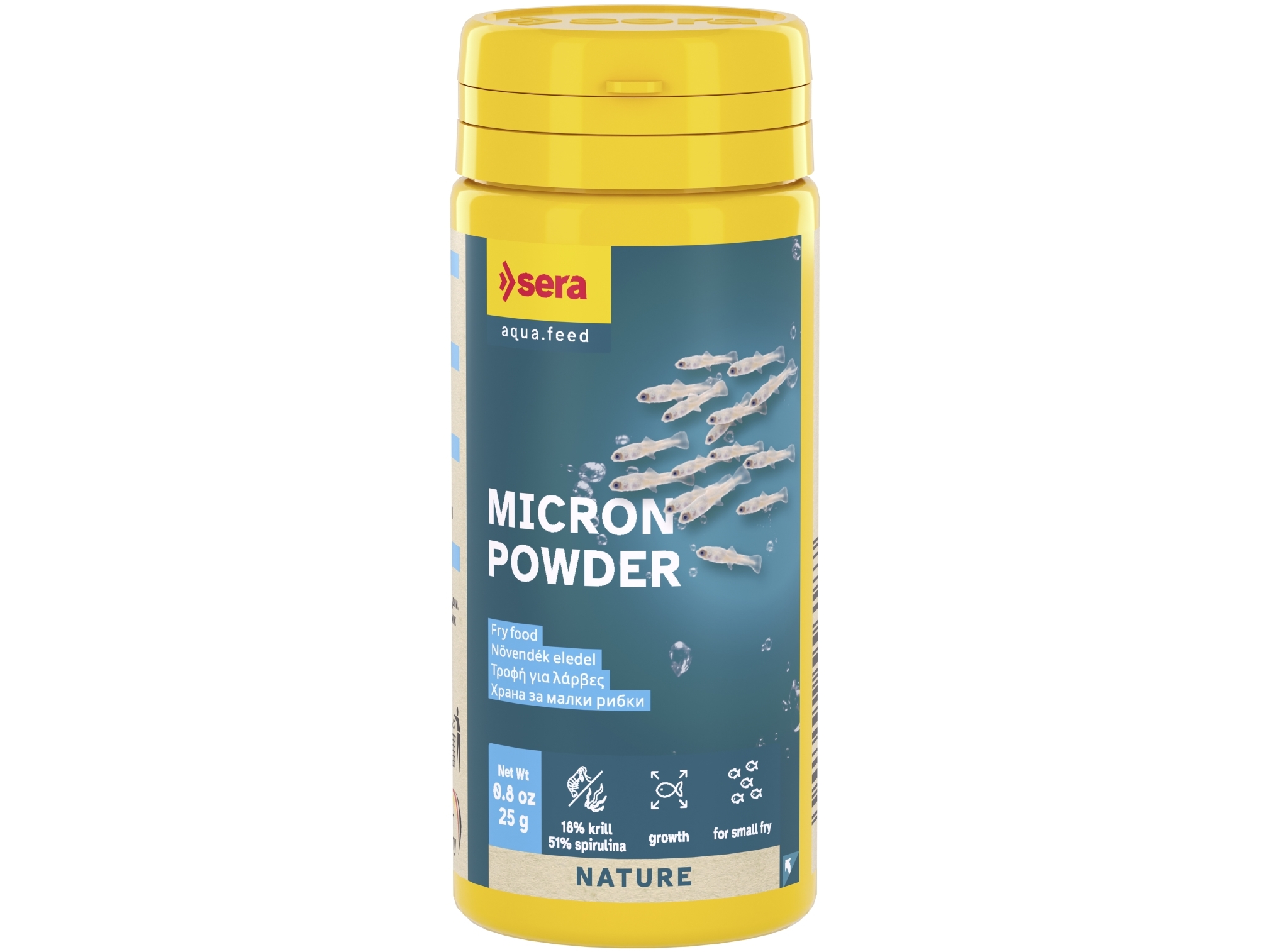 Sera Micron Powder 50ml 25g | Sällskapsdjur - Trädgårdsdamm - Fiske damms foder | GameStuff