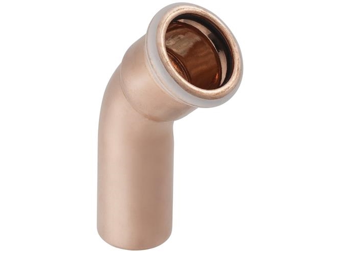 Böjning cu 45gr 22mm mf/np | VVS Artiklar - Rör & Kopplingar - Tryckrör och rördelar | GameStuff