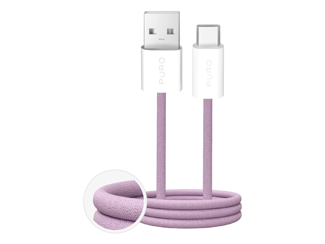 Puro Usb-A Auf Usb-C Kabel 1,5 M Pink