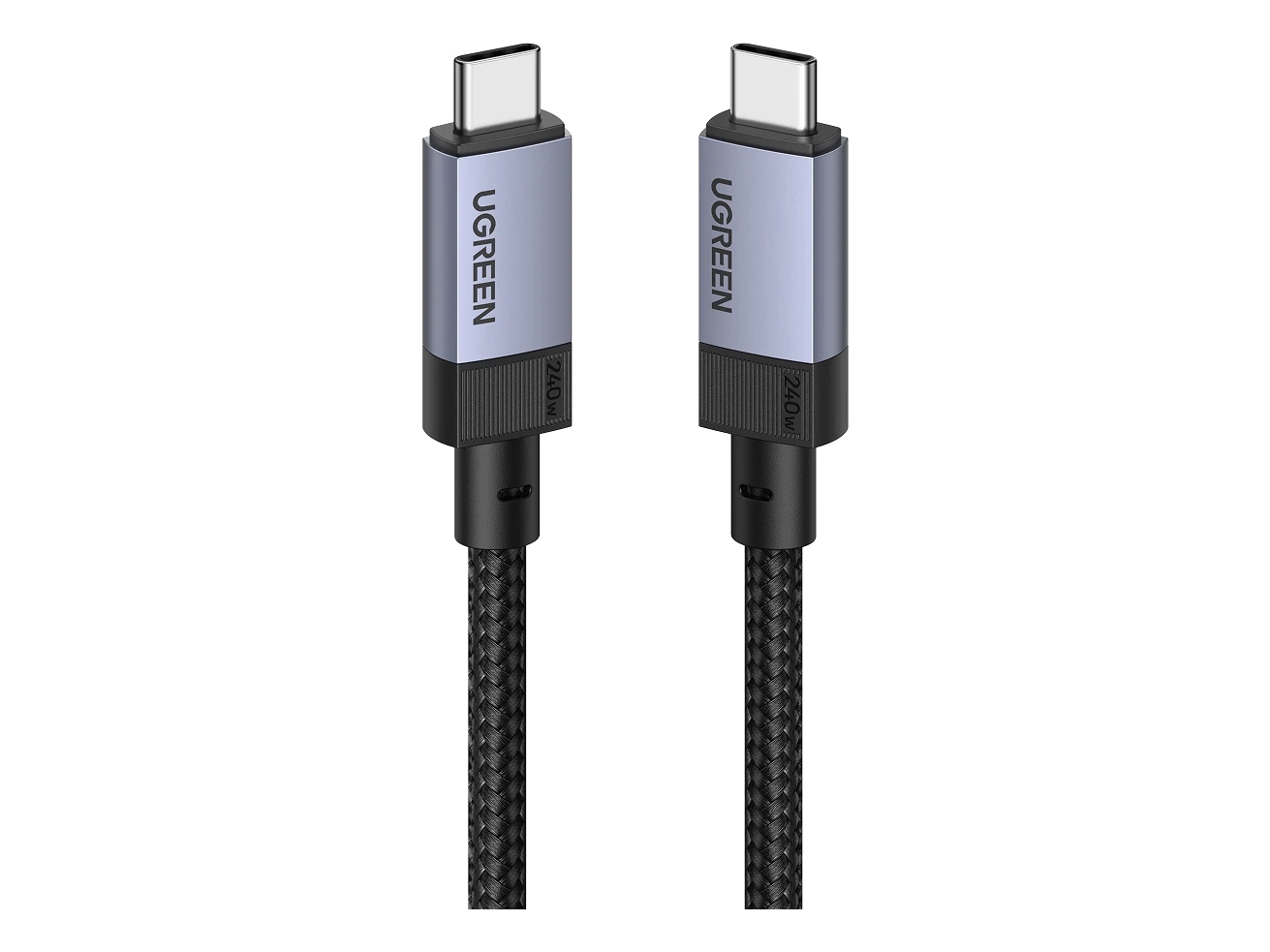 Ugreen Kabel USB-C / USB-C USB4 Gen 3 240W, 40Gbps, 1m (gwiezdna szarosc)