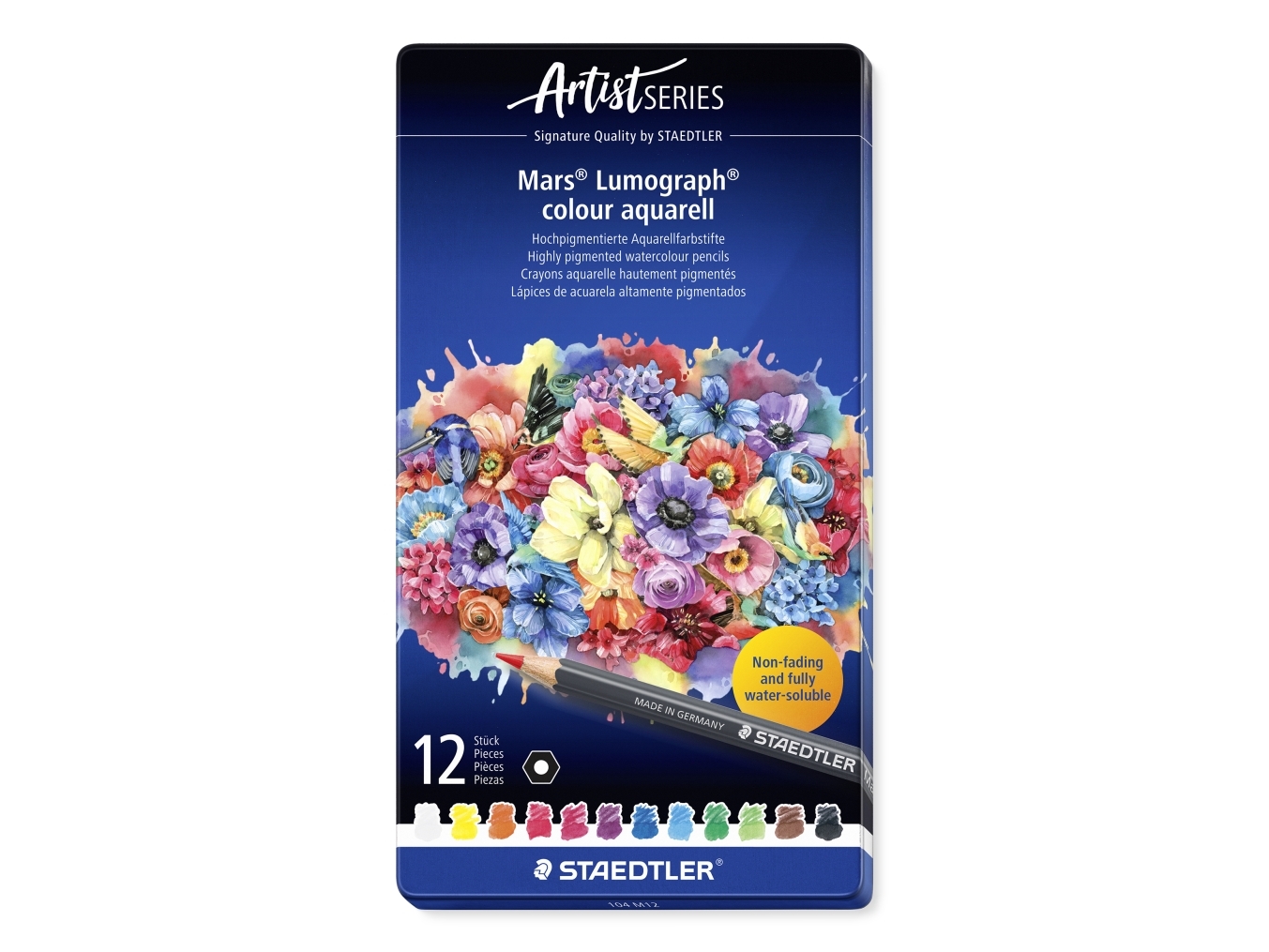 Staedtler Mars Lumograph, Weich, Mehrfarbig, 12 Stück(E)