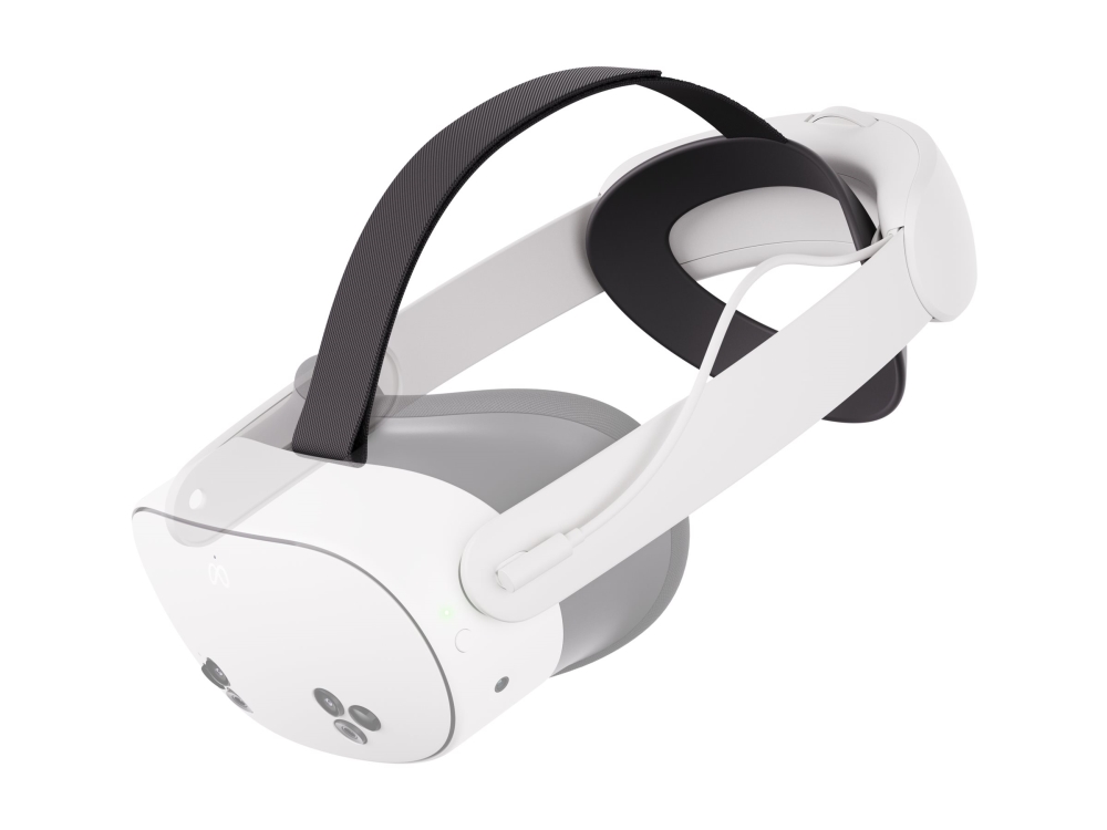 Meta - VR-pandebånd virtuaalitodellisuus-headsetille - hvid - Meta Quest 3:lle