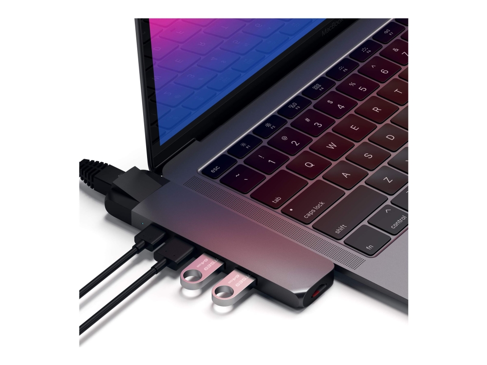 Satechi Aluminum Type-C Pro Hub With Ethernet - Dockingstation - Usb-C - 1Gbe