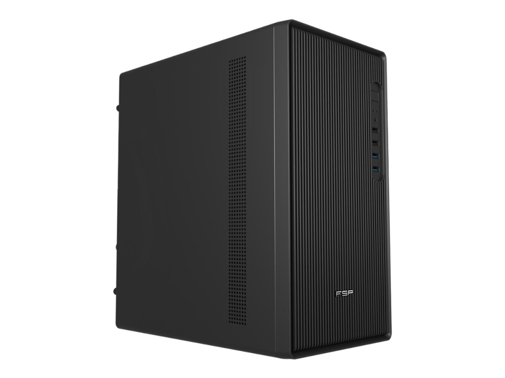 Fsp S120 - Mid Tower - Micro Atx - Ingen Strømforsyning (Atx) - Sort - Usb/Lyd