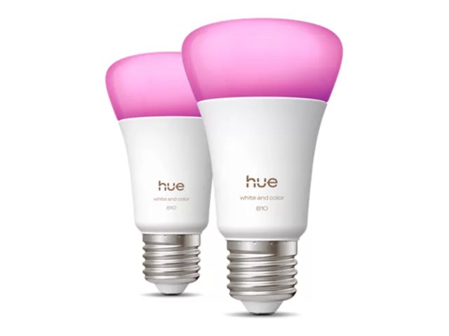 Philips Hue Smart Led A60 Bulb, White And Color Ambiance, E27 Base, 6W, Full Spectrum Light 1000K-20000K, 810 Lumens, Dimmable, Works With Alexa, Goo