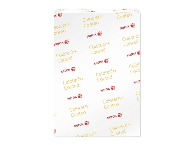 Xerox, Colotech+ Gloss, Gloss 2-sidet bestrøget, white, træfri ECF 150g/m2 450mm x 320mm, SRA3, Bred
