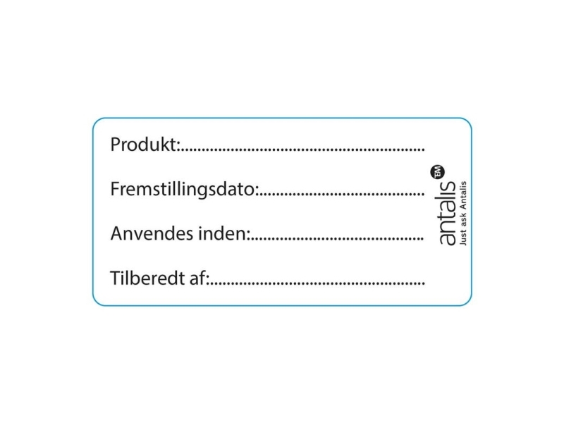 Etiketten Mit Druck, Frostkleber 60X30 Mm Weiß, Rolle À 1000 Stück