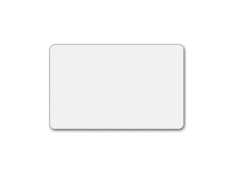 Muovikortti korttitulostimeen valkoinen standardi 86x54x0.76mm - (100 kpl)