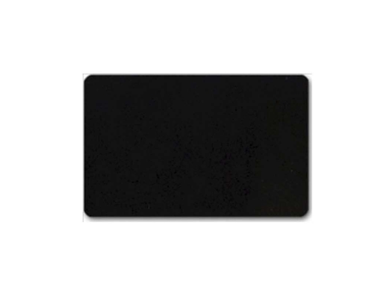 Plastikkort til kortprinter mat sort kerne 86x54x0,76mm - (100 stk.)