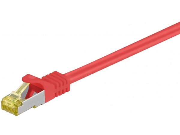 Goobay 91616, 3 m, Cat7, S/FTP (S-STP), RJ-45, RJ-45, Rød
