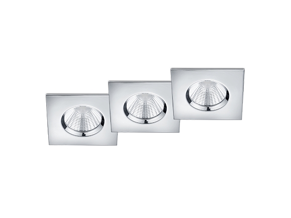 Trio Zagros, Einbaustrahler, Led, 3000 K, 345 Lm, 230 V, Chrom
