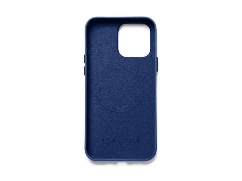 Mujjo Eco Leather Case, Cover, Apple, iPhone 14 Pro Max, 17 cm (6.7), Blå