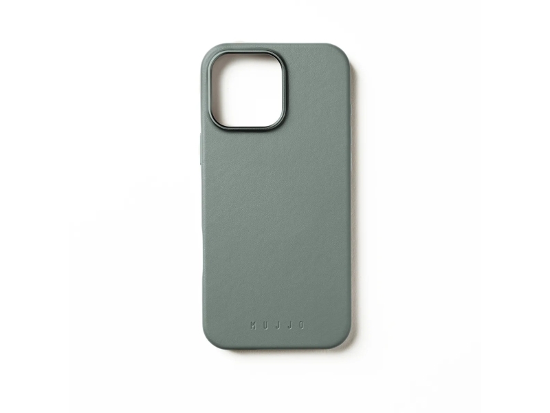 Mujjo Leather Case, Cover, Apple, Iphone 16 Pro Max, 17,5 Cm (6.9"), Grün