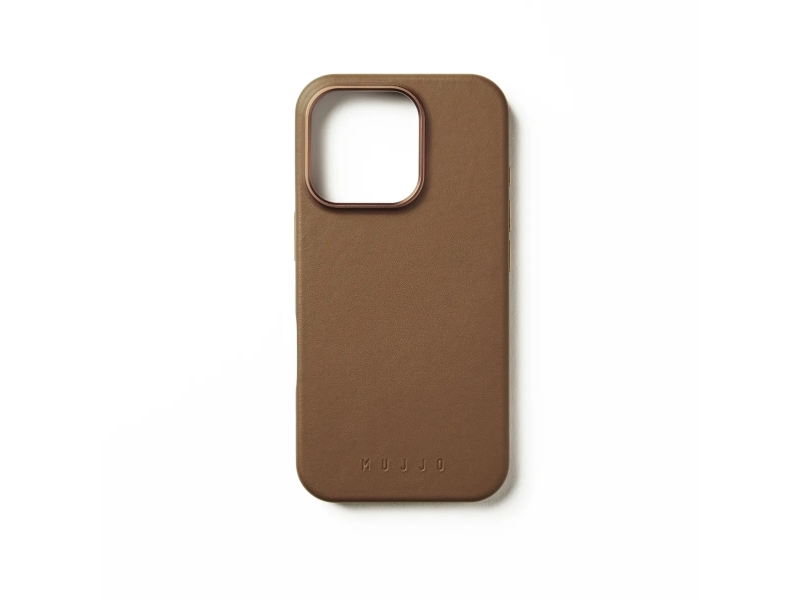 Mujjo Leather Case, Cover, Apple, Iphone 16 Pro, 15,5 Cm (6.1"), Solbrun