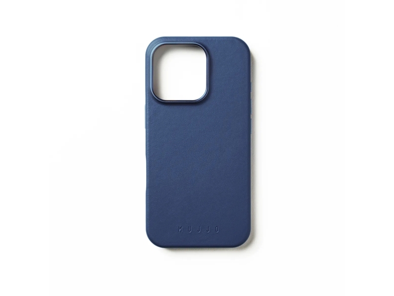 Troubadour Goods Limited Mujjo Ledertasche - Ledertasche Für Iphone 16 Pro Kompatibel Mit Magsafe (Monaco Blau)