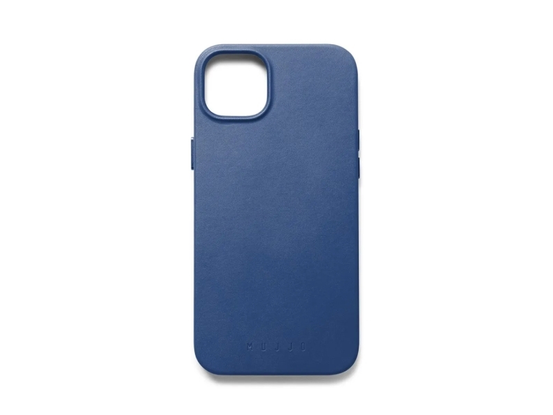 Mujjo Eco Leather Case, Cover, Apple, Iphone 14/15 Plus, 17 Cm (6.7"), Blau