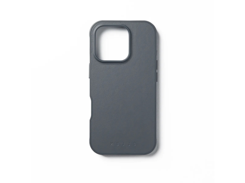 Mujjo Shield Case Für Iphone 16 Pro - Stahlblau