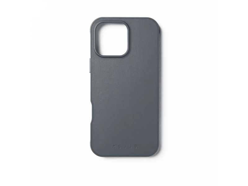 Mujjo Shield Tasche Für Iphone 16 Pro Max - Stahlblau