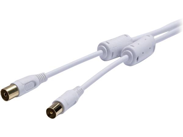 Vivanco 100 Db Tv-/Radio-Antennenkabel - Weiss, 7,5 M, Koaxial, Koaxial, Weiß